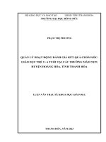 luận văn quản lý hoạt động đánh giá kết quả chăm sóc giáo dục trẻ 5 6 tuổi tại các trường mầm non huyện hoằng hóa tỉnh thanh hóa