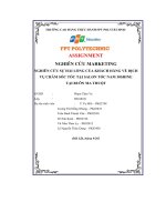 tiểu luận trường cao đẳng thực hành fpt polytechnicassignmentnghiên cứu marketing nghiên cứu sự hài lòng của khách hàng về dịchvụ chăm sóc tóc tại salon tóc nam 30shine tại buôn ma thuột