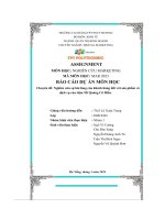 tiểu luận chuyên đề nghiên cứu sự hài lòng của khách hàng đối với sản phẩm vàdịch vụ của tiệm mì quảng cô hiền