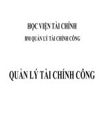 Bài giảng quản lý tài chính công ( combo full slides 5 chương )