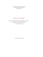 khoá luận tốt nghiệp hoàn thiện kế toán nguyên vật liệu tại công ty tnhh long thắng nguyễn xuân yến