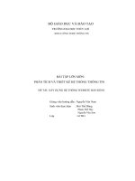 bài tập lớn môn phân tích và thiết kế hệ thống thông tin đề tài xây dựng hệ thống website bán kính