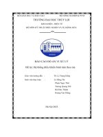 báo cáo đồ án vi xử lý đề tài hệ thống điều khiển bình trộn theo mẻ