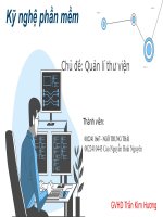 chủ đề quản lí thư viện