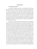 Luận án TS KTPT - Phát triển sinh kế theo hướng bền vững trong lĩnh vực nông nghiệp ở ngoại thành Hà Nội