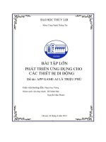 bài tập lớn phát triển ứng dụng cho các thiết bị di động đề tài app game ai là triệu phú