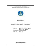 web nâng cao xây dựng website thời trang blackpink