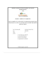 tiểu luận nghiên cứu sự hài lòng của khách hàng khi sử dụngmì hảo hảo của công ty acecook việt nam trên thị trườngbuôn ma thuột