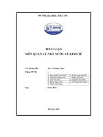 tiểu luận₫ môn quản lý nhà nước về kinh tế trở ngại thường gặp của doanh nghiệp về tín dụng
