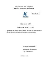 đề tài mối quan hệ giữa cái chung cái riêng vận dụng vào vấn đề tiếp cận vacxin covid 19 giữa các nước giàu và các nước nghèo