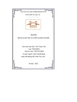 bộ môn đồ án quản trị tài chính doanh nghiệp