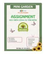 tiểu luận giới thiệu tổng quan tên thương hiệu mini garden