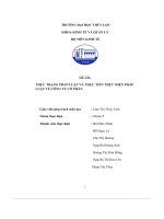 đề tài thực trạng pháp luật và thực tiễn thực hiện pháp luật về công ty cổ phần