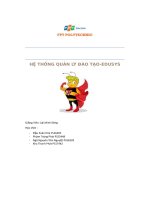 (Tiểu Luận) Hệ Thống Quản Lý Đào Tạo Edusys.pdf