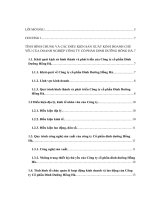 Hoàn thiện công tác tiêu thụ sản phẩm của Công Ty