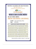 tiểu luận báo cáo dự án cộng đồng đêm hướng dương
