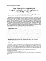HOẠT ĐỘNG PHÒNG CHỐNG THIÊN TAI TRONG CÁC TRƯỜNG TIỂU HỌC VÀ TRUNG HỌC CƠ SỞ Ở TỈNH BÀ RỊA - VŨNG TÀU
