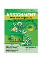 tiểu luận nhập môn logistics công ty cổ phần giao hàng tiết kiệm