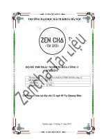 bộ đề thi trắc nghiệm hóa công 3 kỳ 20231