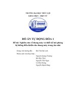 đồ án tự động hóa 1 đề tài nghiên cứu về thang máy và thiết kế mô phỏng hệ thống điều khiển cho thang máy trong tòa nhà
