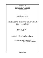 Biểu thức quy chiếu trong các văn bản khoa học xã hội