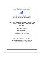 phân tích và định giá cổ phiếu hbc của công ty cổ phần tập đoàn xây dựng hòa bình 2018 2020