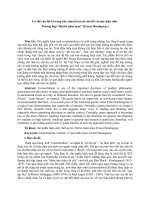 Ưu Thế Của Thể Kí Trong Việc Chuyển Tải Các Chủ Đề Văn Học Hiện Sinh 