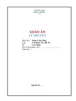GIÁO ÁN DƯỢC LÂM SÀNG