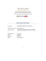 research report cooperate finance advance tổng công ty hàng hải việt nam vimc