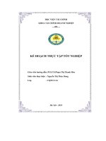 kế hoạch thực tập tốt nghiệp công ty tnhh mtv kỹ thuật máy bay vaeco