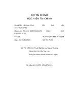 bài thi môn kỹ thuật nghiệp vụ ngoại thương những thay đổi cơ bản của incoterms 2020 so với incoterms 2010