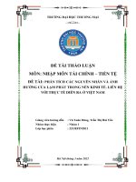 phân tích các nguyên nhân và ảnh hưởng của lạm phát trong nền kinh tế liên hệ với thực tế diễn ra ở việt nam