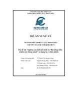 tên đề tài nghiên cứu thiết kế thiết bị hệ thống điều khiển cửa thông minh sử dụng họ vi điều khiển