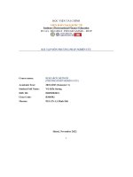 bài tập môn phương pháp nghiên cứu