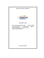 bài tiểu luận xu hướng chuyển dịch cơ cấu kinh tế ở việt nam giải pháp chuyển dịch cơ cấu kinh tế ở nước ta