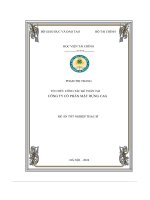 tổ chức công tác kế toán tại công ty cổ phần mặt dựng cag