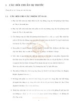 GIẢI TÍCH: Câu Hỏi Ôn Tập