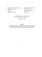 giải pháp khai thác sử dụng năng lượng gió của việt nam trong quá trình công nghiệp hóa hiện đại hóa
