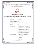 báo cáo bài tập lớn môn đảm bảo chất lượng phần mềm - HỆ THỐNG HỖ TRỢ TÍNH THUẾ THU NHẬP CÁ NHÂN