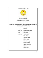 bài tập lớn môn kinh tế vi mô đề tài phân tích tình hình cung cầu của mặt hàng bánh trung thu trên thị trường giai đoạn 2014 2019