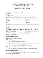 hợp đồng xây dựng mai viết dương