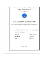 báo cáo thực tập tổng hợp ngân hàng tmcp quân đội chi nhánh xuân thủy