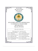 bài tập nhóm 1 kiểm toán chi phí bán hàng và chi phí quản lý doanh nghiệp