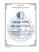 Phân tích quá trình chuẩn bị mọi mặt tiến tới Tổng KN giành chính quyền giai đoạn 1939 - 1945. Liên hệ trách nhiệm của sinh viên trong xây dựng, bảo vệ Tổ quốc hiện nay