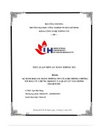 sự đảm bảo an toàn thông tin của hệ thống thôngtin đầu tư chứng khoán và quản lý tài chínhsmartone