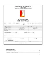 đồ án môn học chi tiết máy đầu đề thiết kế hệ dẫn động băng tải