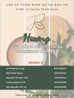 báo cáo cửa hàng nến thơm và workshop làm nến