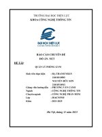 báo cáo chuyên đề đồ án net đề tài quản lý phòng gym