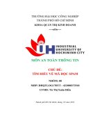 môn an toàn thông tin chủ đề tìm hiểu về mã độc spam