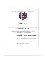 tiểu luận đề tài thuế chống bán phá giá đối với mía đường nhập khẩu từ thái lan vào việt nam